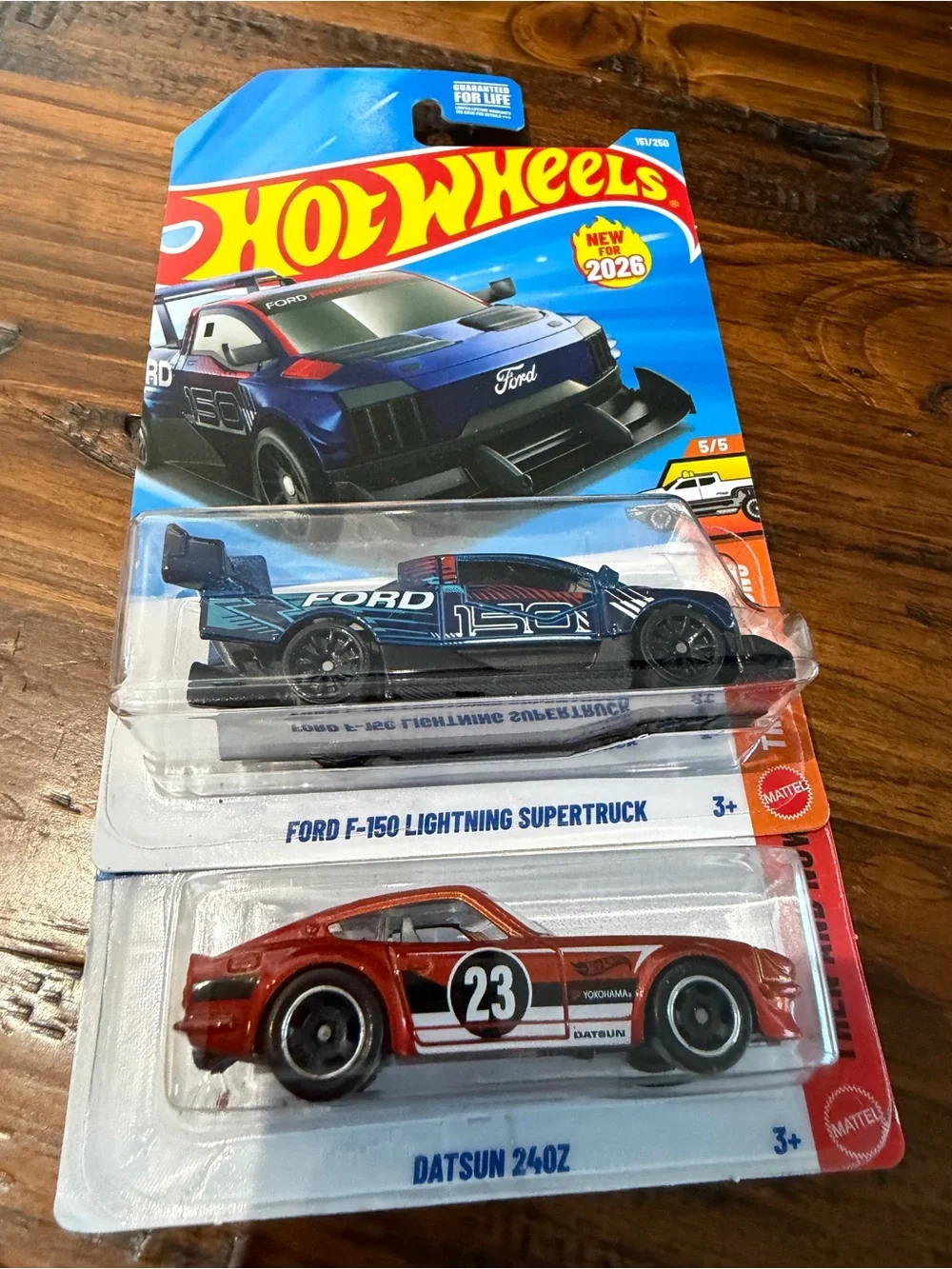 Hot Wheels Ford  F150/Datsun 240 Z Racing Car bundle-